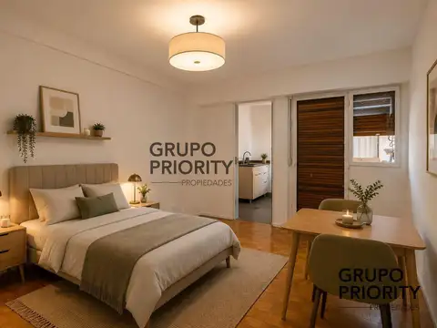 Monoambiente en venta con balcon en Balvanera