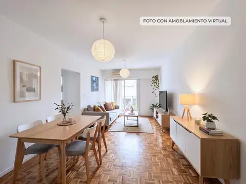 Departamento 3 ambientes en venta en Villa Urquiza. Luminoso