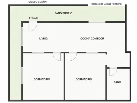 Depto Tipo Casa en Venta de 3 ambientes