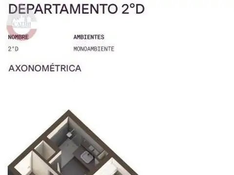 Vice Almte. Oconnor 800 Piso 2 "D" - Monoambiente