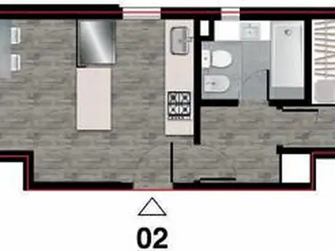 VENTA - Departamento 1 dormitorio en construcción. Centro, Rosario.