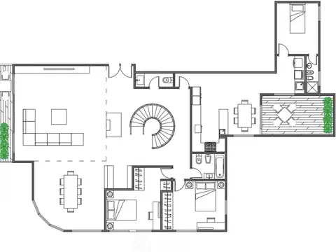 Departamento en Venta con 3 cocheras