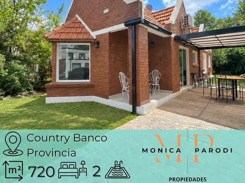 CASA EN VENTA EN COUNTRY CLUB BANCO PROVINCIA