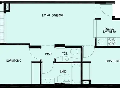 Departamento en Venta de 2 dormitorios