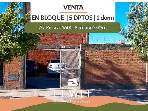 Venta complejo de departamentos | 1 dormitorio | Fernandez Oro | Río Negro