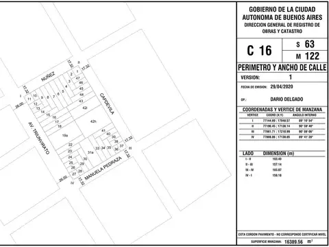 Terreno en Venta 30  mts Fondo