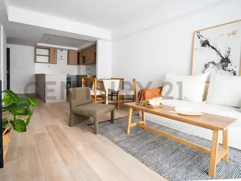 Venta depto 2 ambientes al frente c/ Patio aterrazado, Parrilla, Amenities y  Ai