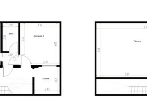 Depto Tipo Casa en Venta de 2 dormitorios