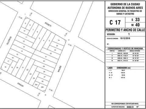 Terreno en Venta de 219,0 m2