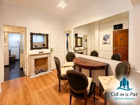 Departamento 3 amb 55mtrs amueblado,Ayacucho y Alvear.