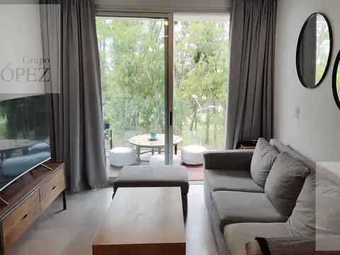 Alquiler Departamento 2 ambientes Amoblado Puerto de Olivos con Vista al rio