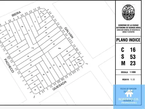Terreno en Venta 48,15  mts Frente