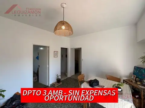 DEPARTAMENTO 3 AMBIENTES EN VENTA – TAPIALES – SIN EXPENSAS – MUY LUMINOSO