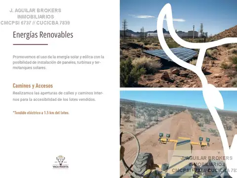 Terreno en Venta en Vaca Muerta, USD 8.500