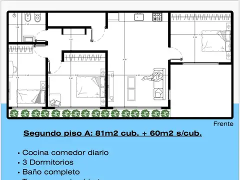 Departamento en venta, 4 ambientes en Costa Azul, a estrenar, oportunidad, entrega diciembre 2025