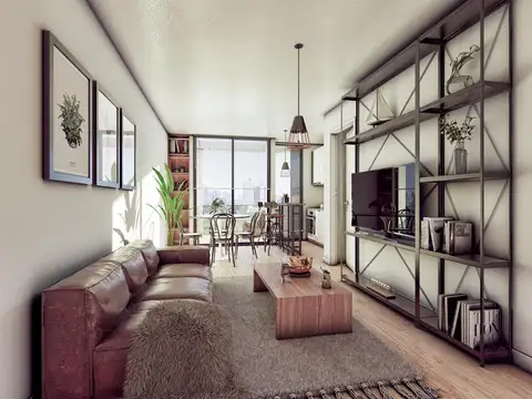 Monoambiente Divisible de 42 m2 c/ Balcon Aterrazado - En construccion - Full Amenities