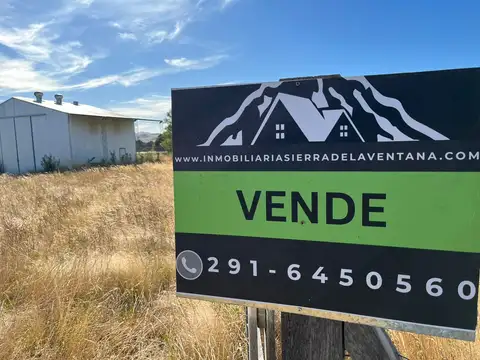 Lote Con Galpon En Venta Sierra De La Ventana, Con Perforacion Y Mejoras