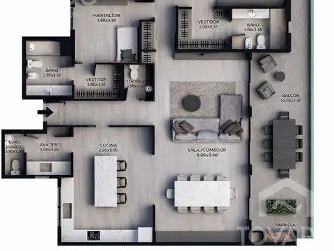 Departamento en Venta Apto profesional
