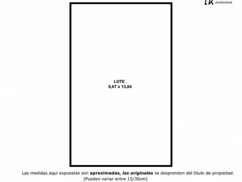 Terreno en Venta de 120,0 m2