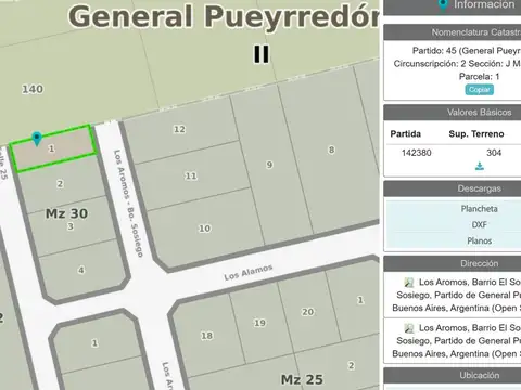 Venta lote de 303 m2 Ba El Sosiego, Mar del Plata