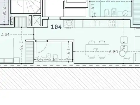 Departamento en Venta de 2 ambientes