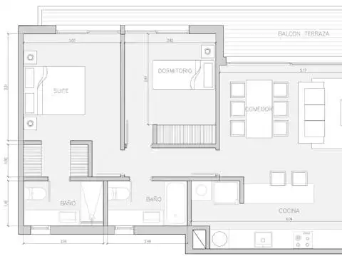 Departamento en Venta con 1 cocheras