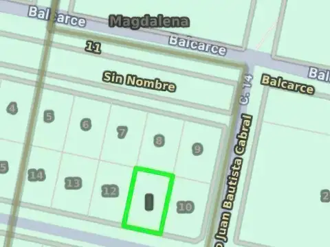 Terreno en Venta de 632,0 m2