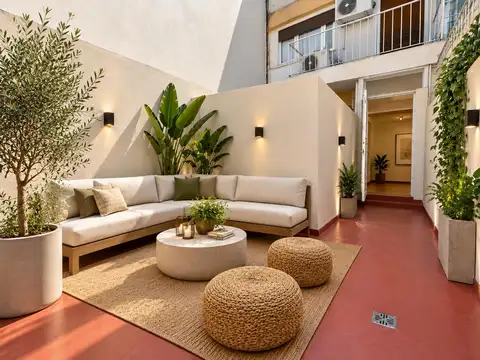 Venta departamento dos ambientes en Retiro, con terraza patio
