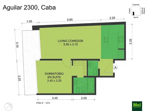 Departamento en Venta de 2 ambientes