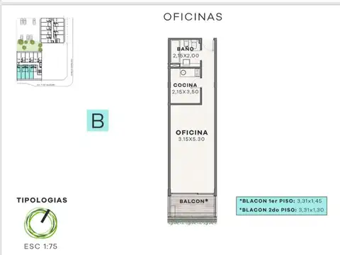 Departamento en Venta de Monoambiente