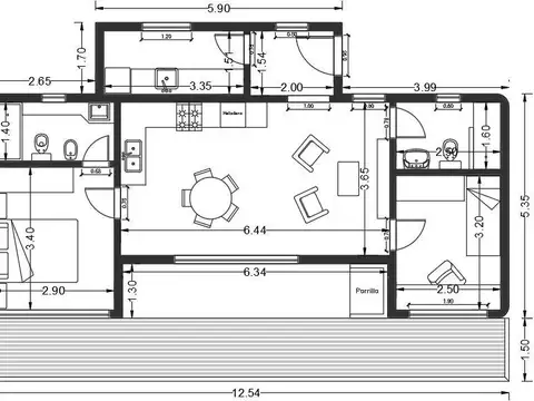 Casa en Venta de 2 dormitorios