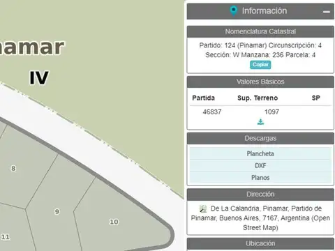 De la Calandria e/ De La Bitácora y Del Ancla