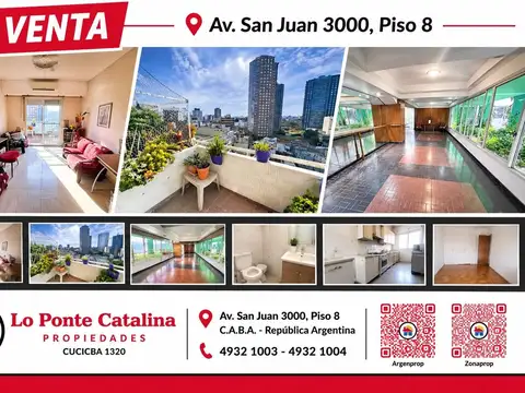 Departamento de 4 ambientes - Zona Boedo