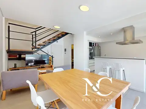 Departamento en venta en Pinamar 3 amb con patio y parrilla