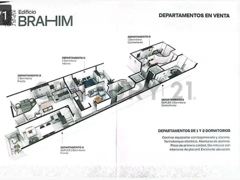 Departamento en Venta en General Paz, USD 65.000