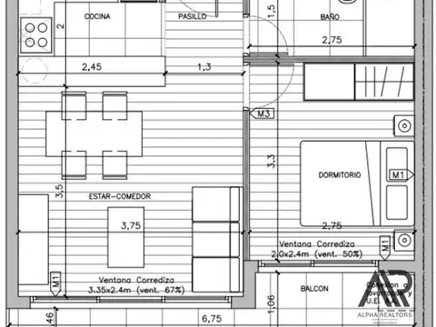 Departamento en Venta en La Blanqueada , USD 119.600