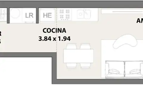 Departamento en Venta al Oeste