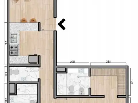 Venta dpto 3amb 2 baños  102m2 Villa Devoto