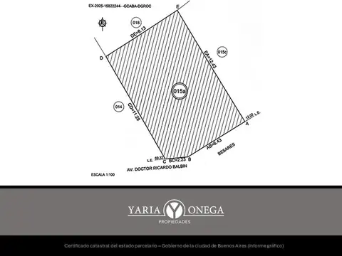 Terreno en Venta en Saavedra, USD 275.000