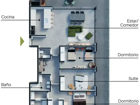 DPTO EN BARRIO PRIVADO SANTA FE