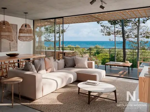 En venta aparamento en La Juanita, Jose Ignacio de 3 dormitorios.