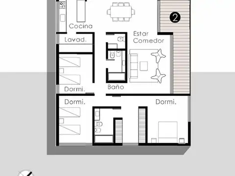 Departamento en Venta en City Bell, USD 330.000