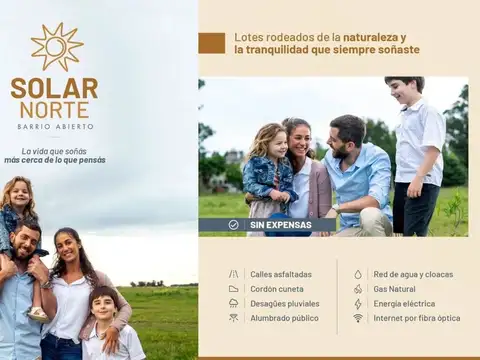 VENTA LOTE 214 MTR2 - BARRIO ABIERTO SOLAR NORTE