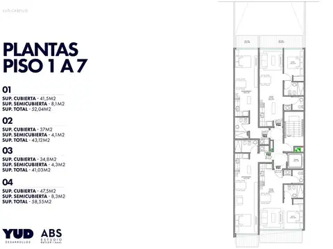 Monoambiente divisible en venta en Palermo Chico