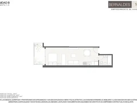 VENTA MONOAMBIENTE CON BALCON - MONTE CASTRO