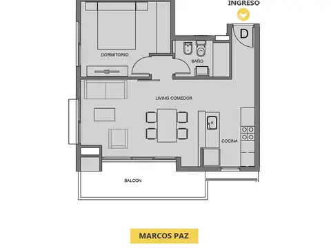 Departamento - Lourdes