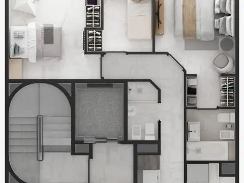 Departamento en Venta con 1 cocheras
