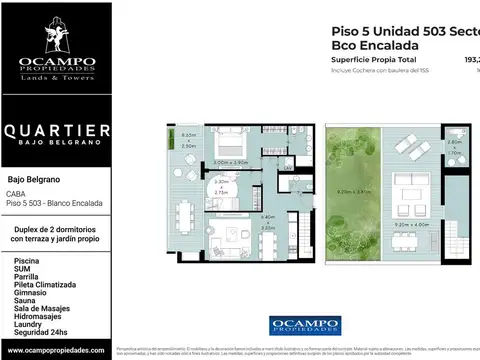 Departamento en Venta con 2 cocheras