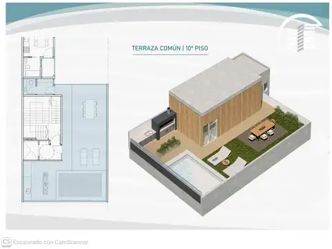 Departamento Monoambiente con 1 baño