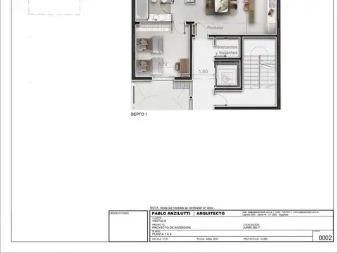 Departamento en Venta en Constituyentes, USD 245.000
